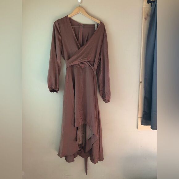 📳 Unbranded Assymetric Wrap Top Dress - Picture 1 of 4